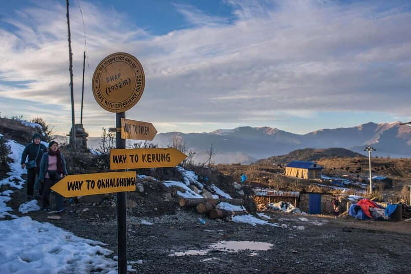 4 Days Pikey Peak Trek : The Best View of Mt Everest - Day 1: Dhap Bazar to Jhapre via Kerung Village and Buddhist Calm