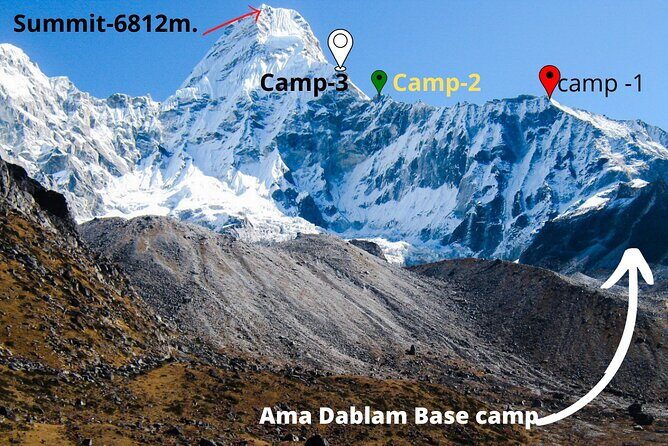 Ama Dablam expedition with Island peak- 30 Days - Island Peak: base camp to high camp to the 6,189m summit