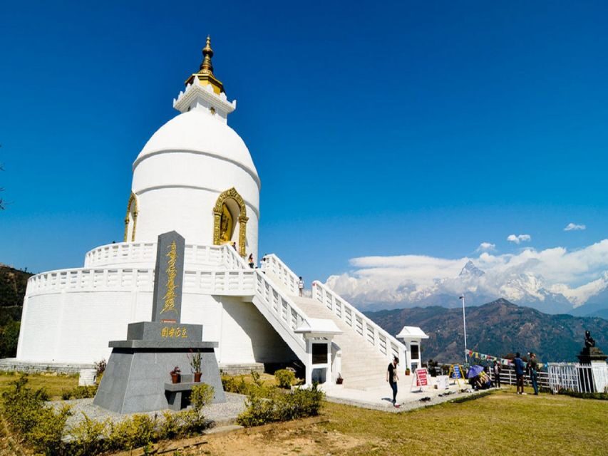From Pokhara: Guided Day Jungle Hiking Tour with Boat Ride - World Peace Pagoda: the viewpoint stop that changes your mood
