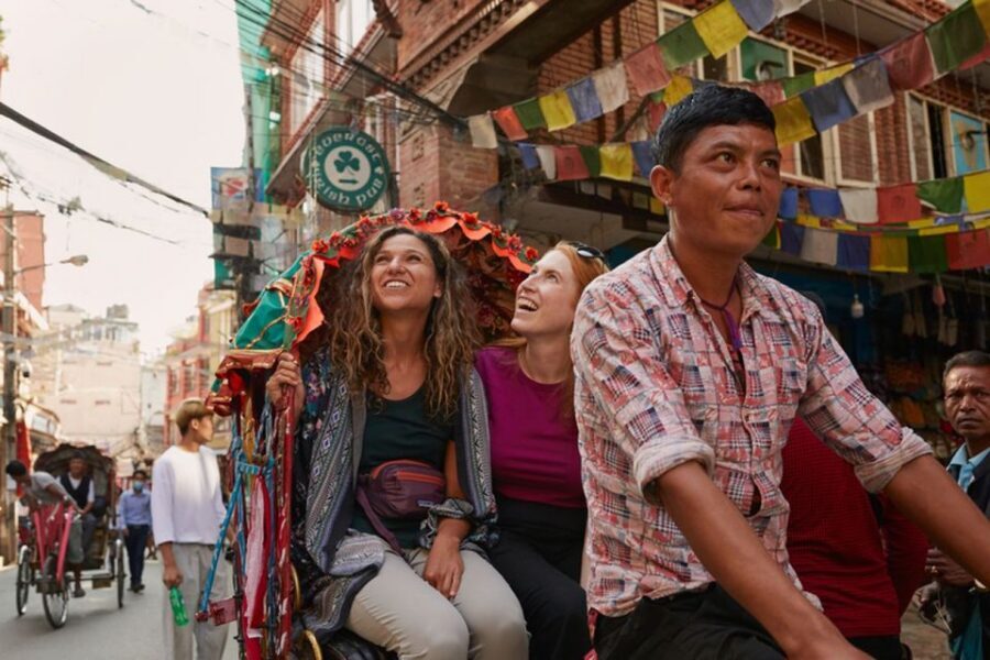 Kathmandu at Sunset: Explore the City on Rickshaw - Asan market at night: spices, shopping, and Annapurna Temple nearby