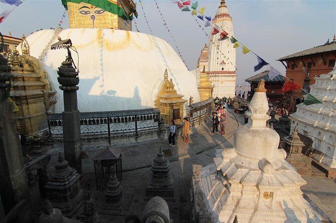 Kathmandu city day tour (4 world heritage sites) - Stop 4: Swayambhunath Monkey Temple for views and icon mixes