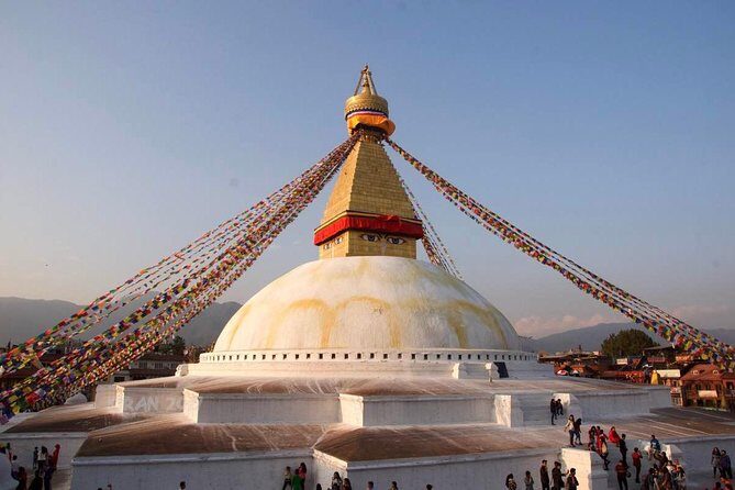 Kathmandu City Sightseeing Private Day Tour - Boudhanath Stupa: the giant mandala-shaped pilgrimage center