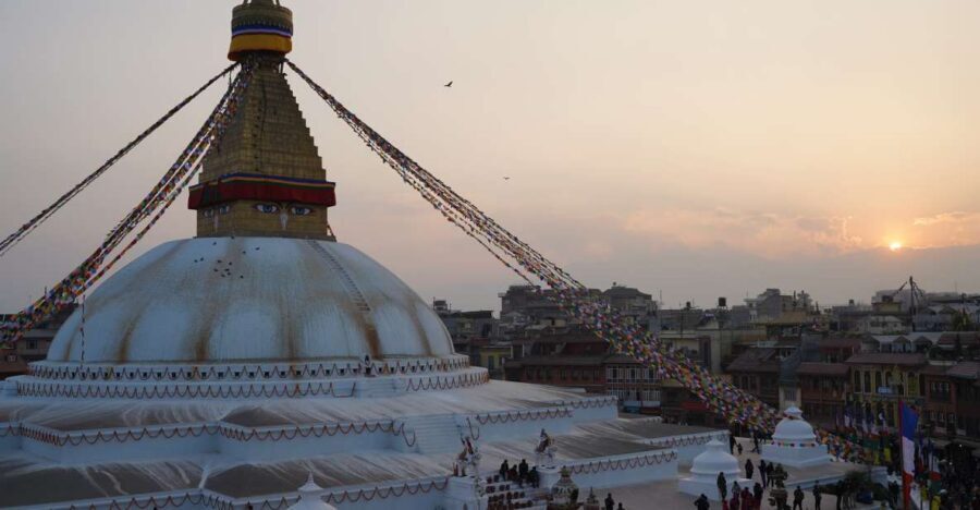 Kathmandu: Full-Day UNESCO Sightseeing Tour with Transfers - Swayambhunath Monkey Temple: prayer wheels, panoramic views, and real character