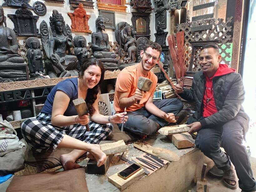 Kathmandu: Wood Carving Workshop with Local Artisan (Thamel) - Workshop energy in Thamel: convenient, but plan for a lively area