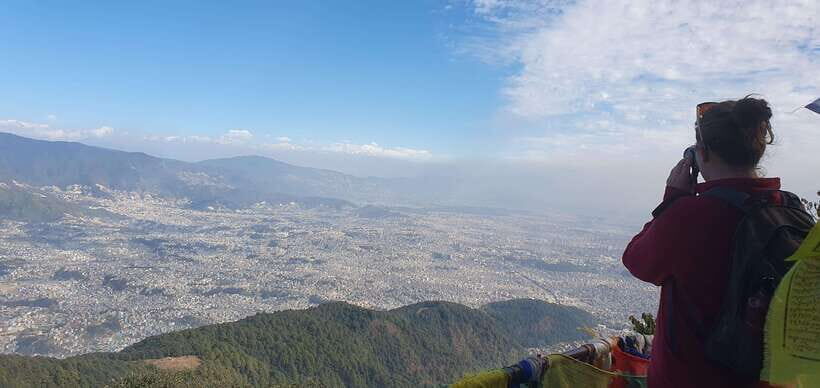 Nagarjun Jamacho Day Hike – Stunning Valley Himalayan Views - Summit views from Nagarjun or Shivapuri: Kathmandu beneath the mountains