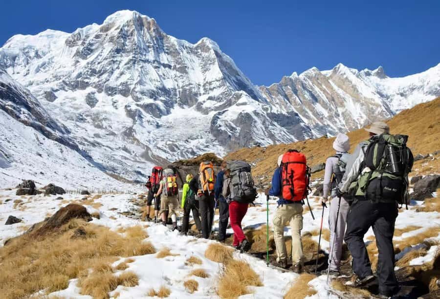 Nepal: Time For Easy Annapurna Base Camp Trek - Day 2: Lower Sinuwa to Deurali (3,200 m) With Real Climbing