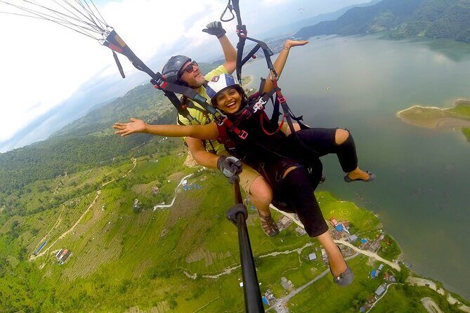 Paragliding Tandem Flight from Pokhara with Photos and Video - From Lakeside Pickup to Your Pre-Flight Safety Briefing