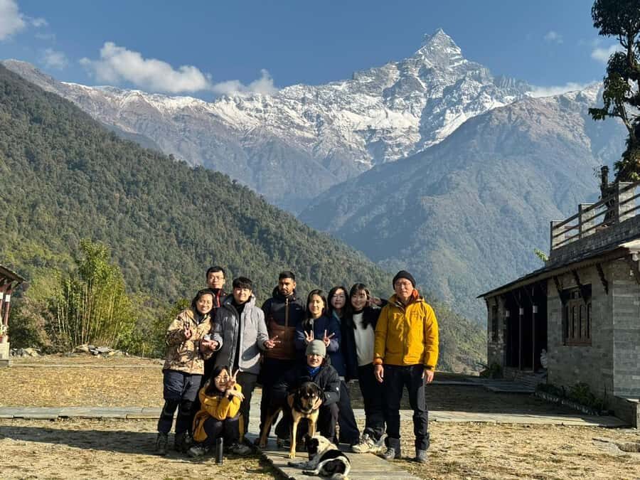 Pkr. Backpacker Group Dep.: 4 Day Mardi Himal Base Camp Trek - Pokhara to Forest Camp: Kande, Australian Camp lunch, and a forest start