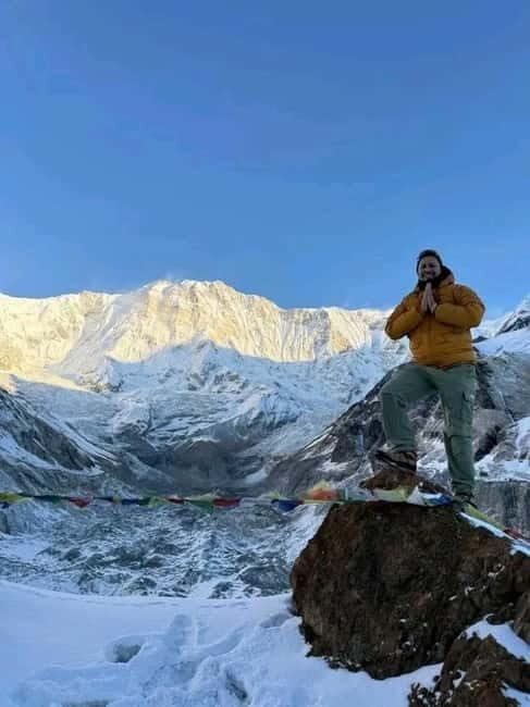 Pkr/Kathmandu: 5-Day Annapurna Base Camp & Hot spring Trek - Day 4: Machhapuchhre Base Camp sunrise and the return to Bamboo/Sinuwa (6–7 hours)