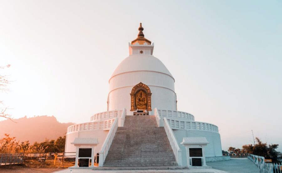 Pokhara: Golden Hour at Peace Pagoda - Himalayan Sunset Tour - Getting there from Lakeside Pokhara: easy ride, fewer hassles