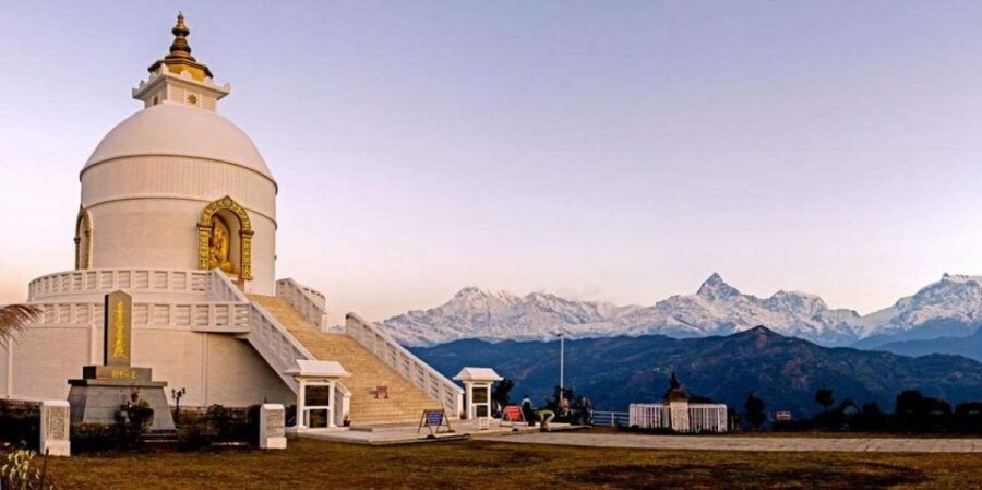 Pokhara: Pagoda, Waterfall & Cave – Private Short Trip - World Peace Pagoda: The Panoramas over Phewa Lake