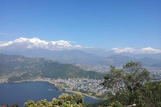 The World Peace Pagoda in Pokhara - Getting there fast: private car pickup and a short stair climb