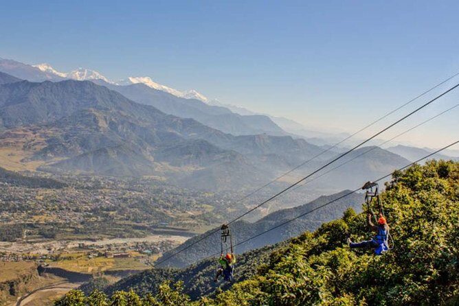 ZipFlyer Nepal - The World's Steepest Zip-line - From Pokhara Lakeside to Sarangkot: Your 3-Hour Flow